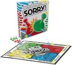 Jeu de Société Sorry pour Enfants de 6 ans et Plus; Jeu de Société Classique Hasbro; Chaque Joueur a 4 Pions; Jeu Familial