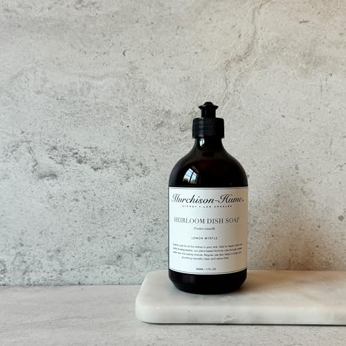 Image of Murchison-Hume Heirloom Dish Soap - Eco-Friendly, Sulfate-Free, Plant-Based Liquid Dish Soap, Biodegradable & Non-Toxic, Gentle on Hands, Cuts Grease - 17oz (2 Pack) Lemon Myrtle