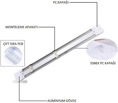 CATA CT-2474 LEDli Bant Armatür, 18 Watt