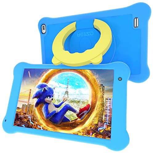 AEEZO Kids Tablet 7 inch WiFi Android 10 Tablet PC FHD 1920x1200 IPS Screen, 2GB RAM 32GB ROM, Parental Control (Pink) (New Blue)