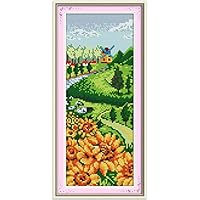 Amazon | OWN4B クロスステッチ刺繍キット図案印刷、11ct