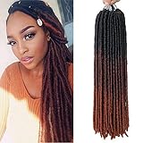 QRH Faux Locs Crochet Hair 6Packs Goddess Gypsy Locs Crochet Hair 20Inch Pre Looped Straight Soft...