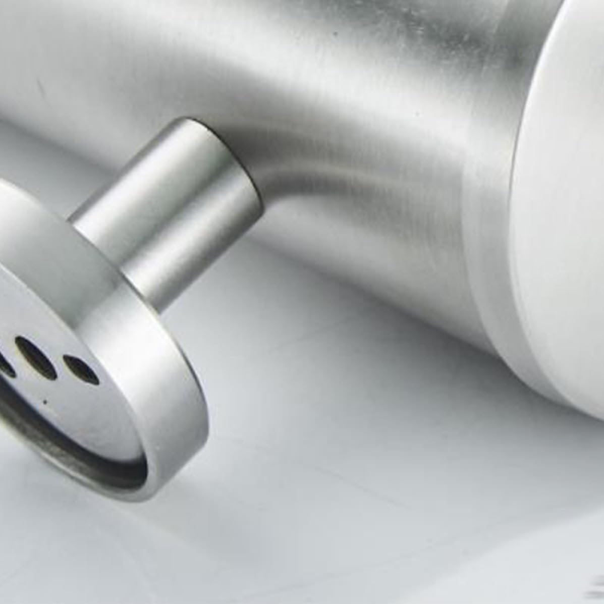 UKCOCO Acciaio Inox Scopino Set WC Coperchio, Montaggio a Parete