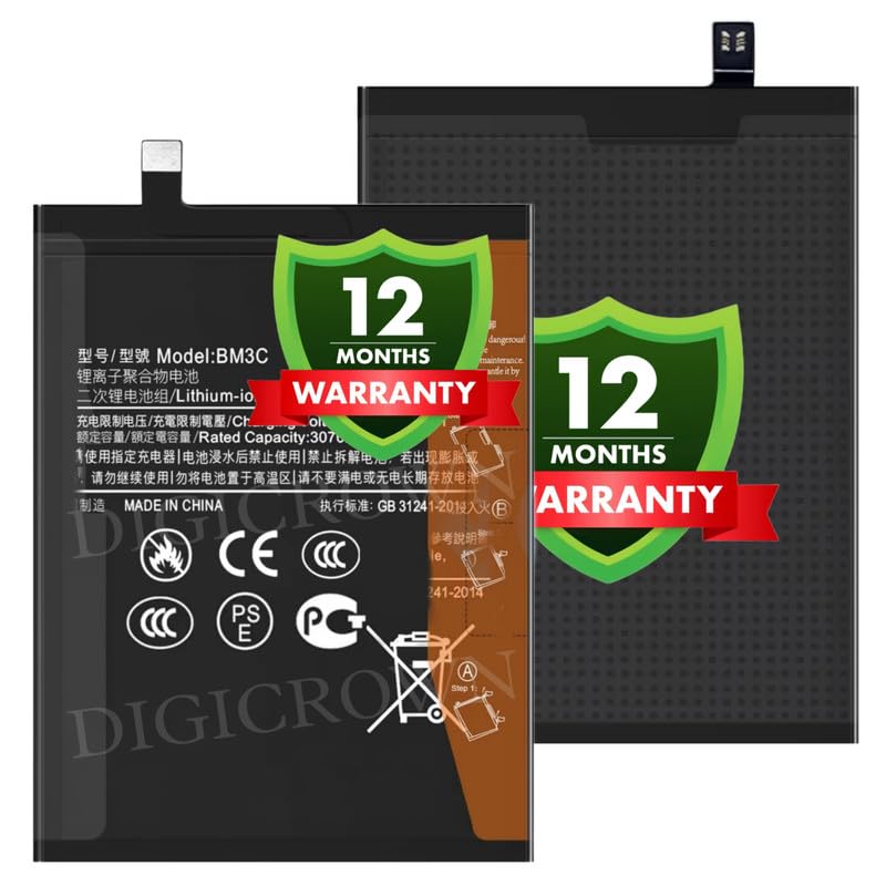 Image of Original BM3C Battery Compatible for Xiaomi Mi7 (NOT REDMI 7) - (3170mAh) - 1 Year Warranty DF7