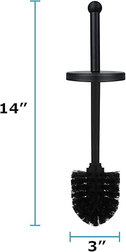 Miniatura 3 de Blue Donuts Escobilla de inodoro y soporte - Soporte para escobillas, escobilla de inodoro con soporte, cepillo limpiador de inodoro y soporte,