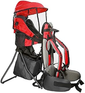 ClevrPlus Cross Country Baby Backpack Hiking Child Carrier Toddler Red