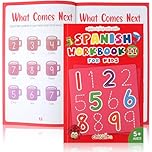 chiazllta Le cahier d'exercices en espagnol en 2 langues (français non garanti) amusant et facile - Guide du débutant pour apprendre les chiffres en espagnol - phrases pour enfants de 6 à 9 ans
