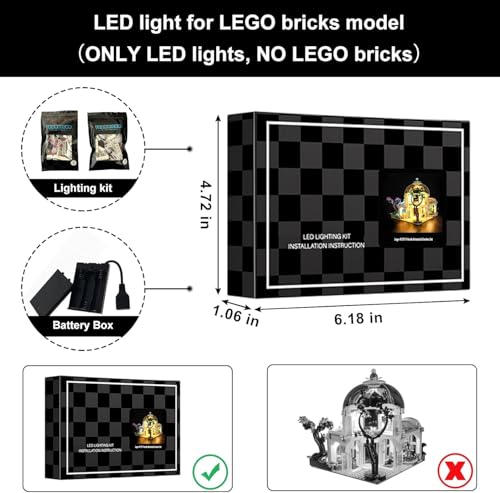 Image of Vaodest LED Light for Lego 41757 Friends Botanical Garden Set,Design and Configuration Compatible with Model 41757(LED Light Only, Not Building Block Kit)