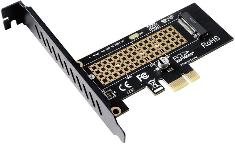 Tarjeta de conversión SK1 SSD M.2 disco duro NVME M.2 a PCI-E4.0X1X4X16 Tarjeta de expansión compatible con M.2 NVME PCI-e 4.0,3.0,2.0, 1.0 y compatible con 2230/2242/2260/2280 SSD del protocolo M.2 NVME