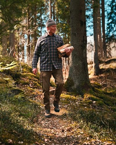 Pinewood Herren Serengeti Hose - Outdoorhose Herren - bequem und vielseitig mit hohem Baumwollanteil für EIN angenehmes Tragegefühl, mit vielen praktischen Taschen