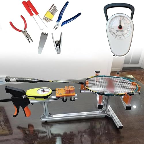 ZIJINGY Máquina encordadora de Raquetas de Tenis de Mesa, máquina encordadora de Raquetas de bádminton, máquina encordadora de Raquetas de bádminton de Squash y Tenis y Raqueta de bádminton