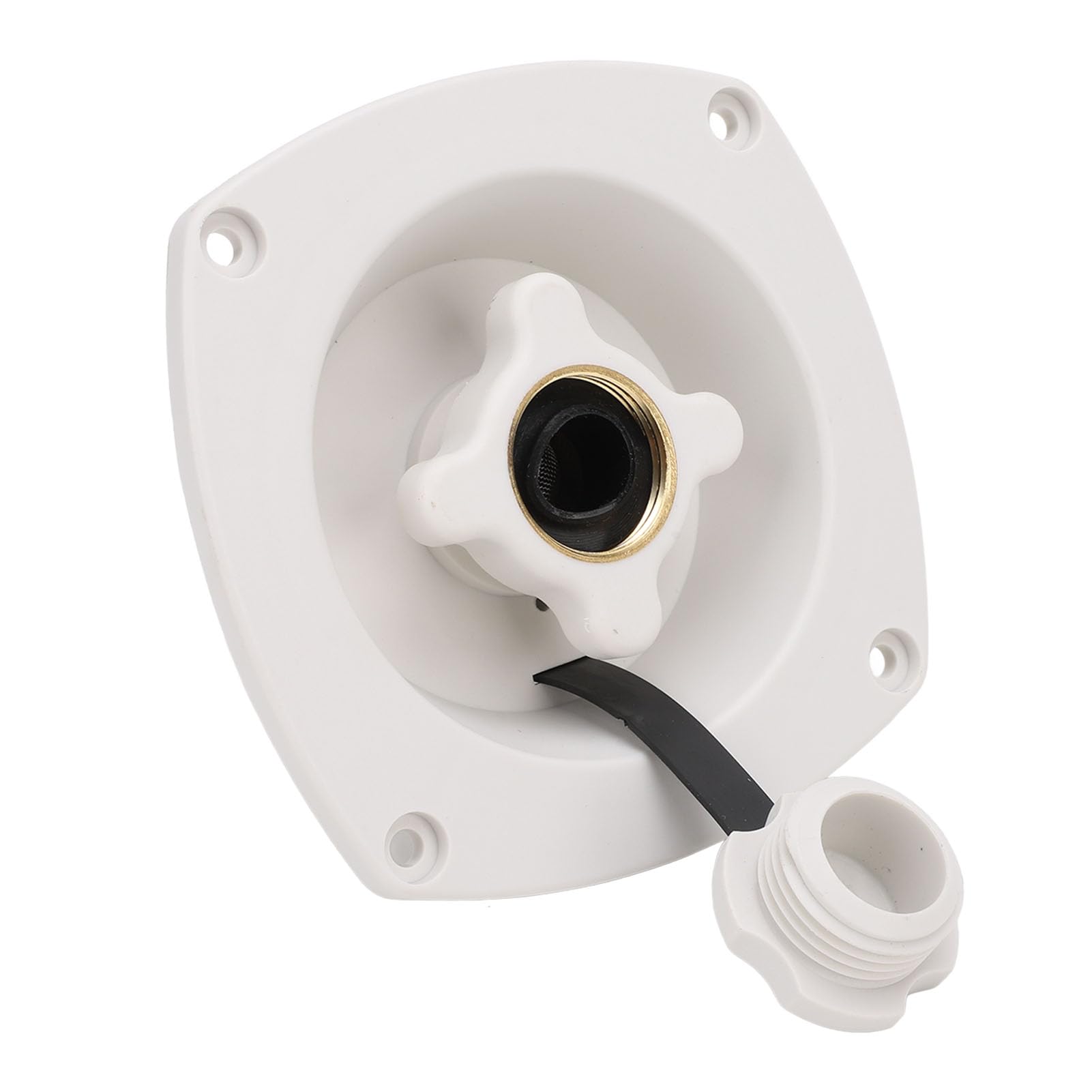 RV City Water Inlet Connector Eficiente Seguridad Mejorada ATV Yacht Yacht ACCESORY (White)
