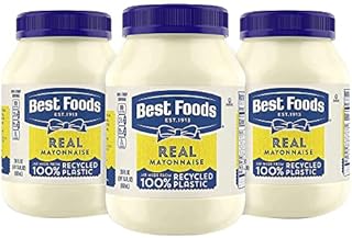 Best Foods Mayonnaise For a Creamy Condiment for Sandwiches and Simple Meals Real Mayo Gluten Free, Made With 100% Cage-Free Eggs 30 Fl Oz (Pack of 3)