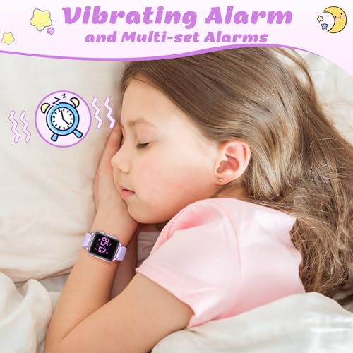 Image of LAVAREDO Kids Digital Watches for Boys Girls,Waterproof Sport Watch with Pedometer Stopwatch Vibration Alarm for Ages 5-13,No App Fitness Tracker Watch for Kids Teens Birthday Gifts