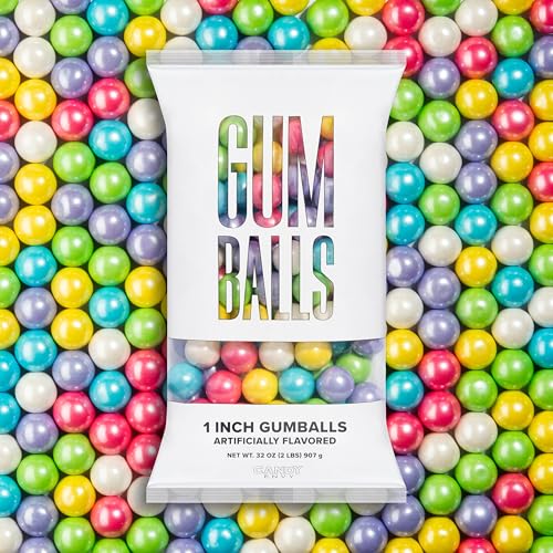 Candy Envy - Shimmer Spring Gumballs - 1 Inch - Approximately 113 Gumballs Per 2lb Bag - Bulk Pastel Candy - North American Made & Kosher Certified