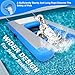 HONYTA Inflatable Dog Water Ramp Pool Float Floating Ramps for Dogs Water Ladder Steps Ideal for Pools, Lakes, Boats and Docks, with Non-Slip Pad