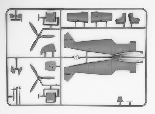 Miniatura 3 de ICM Modelos Bf 109F-2 con kit de construcción de tripulación