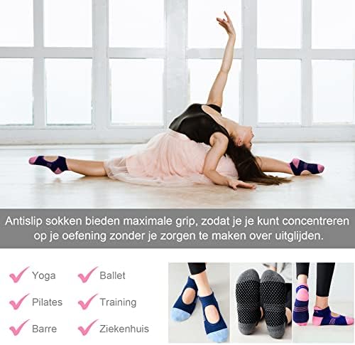 Calcetines de Yoga antideslizantes para mujer, calcetín de tobillo personalizado
