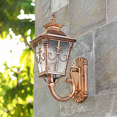 Applique extérieure E27 retro lanterne murale pour éclairage de jardin classique