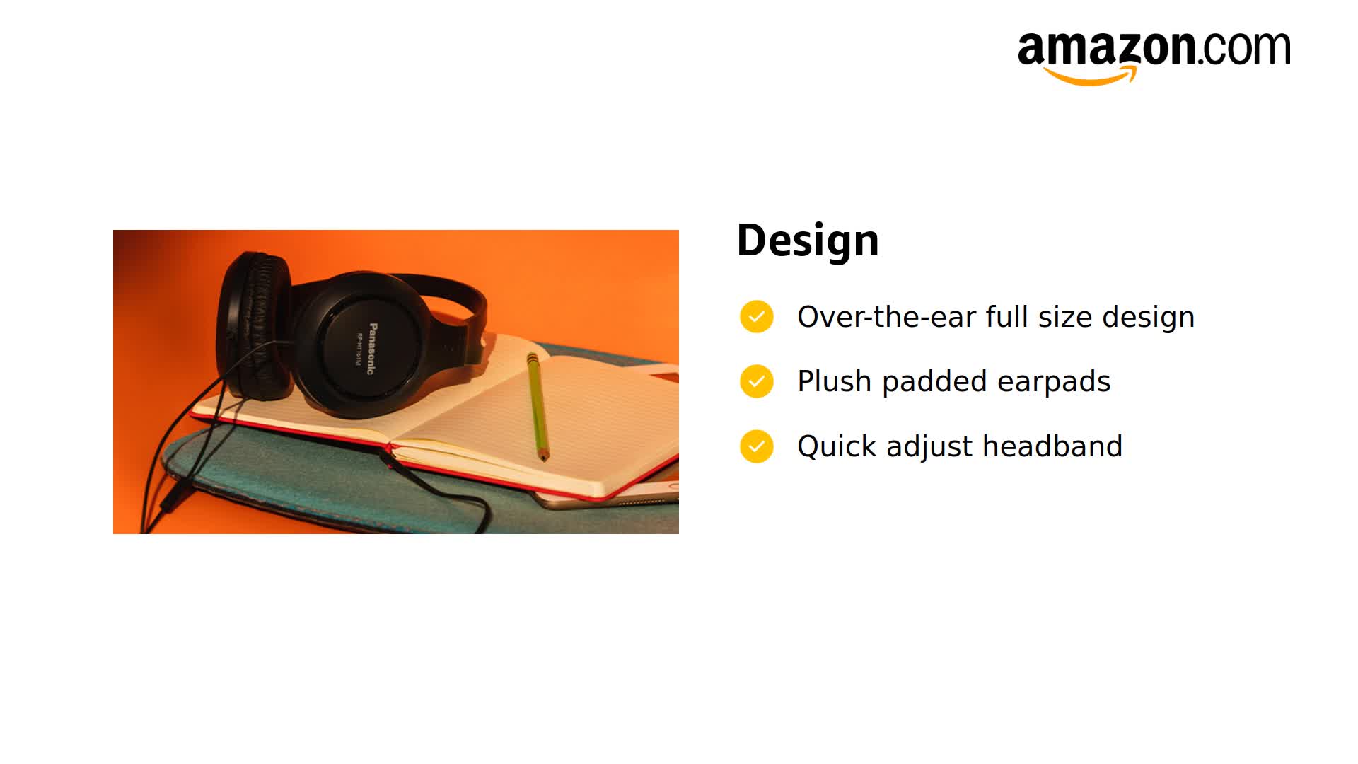 ⭐︎ Amazon.com: Panasonic Lightweight Over The Ear Wired