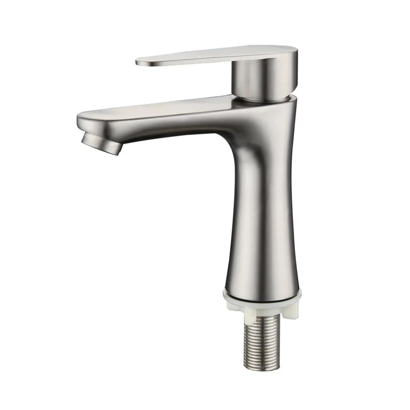 Robinet de lavabo d'eau froide seule en acier inoxydable 304 compact pour toilettes