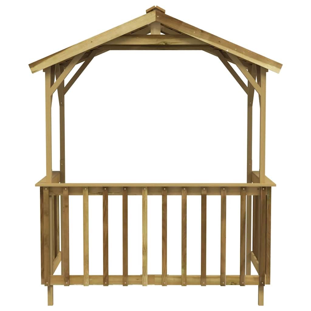 Pawilon grillowy, drewno sosnowe, impregnowane, 163,5 x 93 x 210 cm, odporny na warunki atmosferyczne, wodoszczelny, szopa ogrodowa, szopa na narzędzia, miejsce do przechowywania na balkon