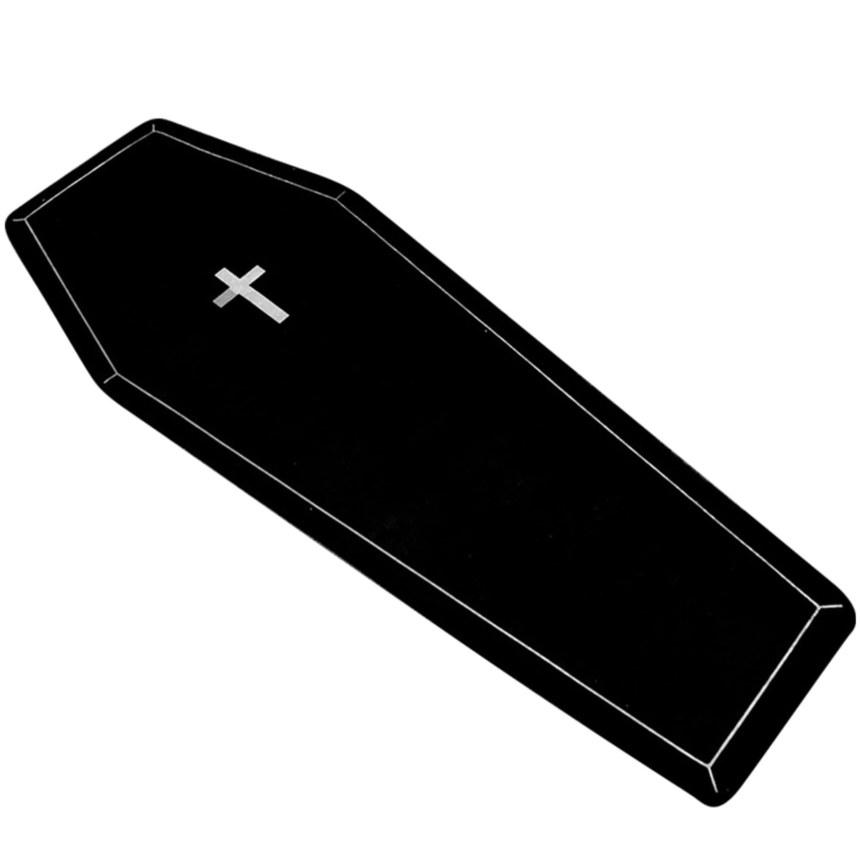 Tapis de bain cercueil gothique 41x99 cm antidérapant pour une salle de bain originale
