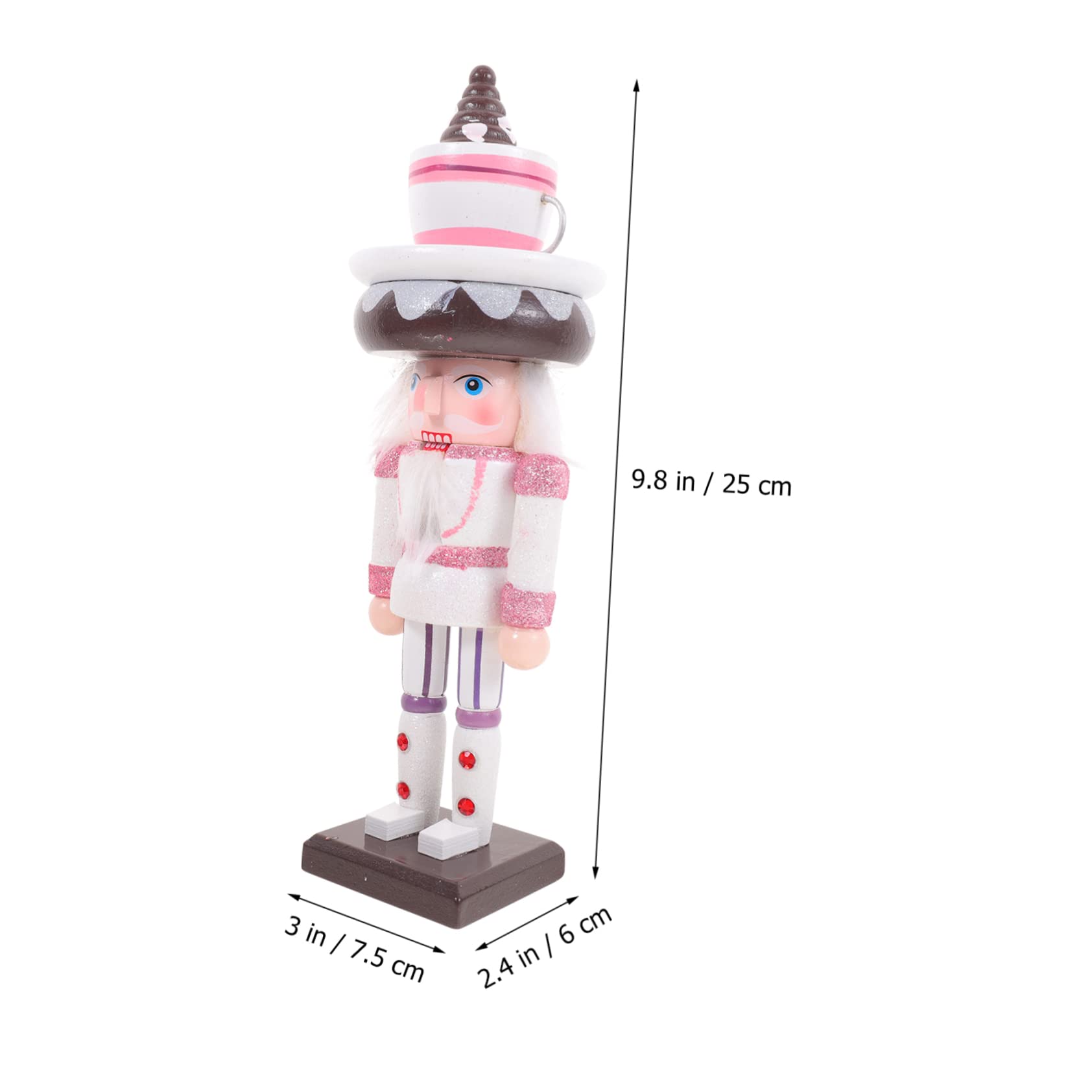 PRETYZOOM 5 Pièces Marionnettes Casse-Noisette Decoration Noel Decoration de Noel Casse-Noix de Jouets d'extérieur décor Jouet Casse-Noisette Ornement de Casse-Noisette de gâteau