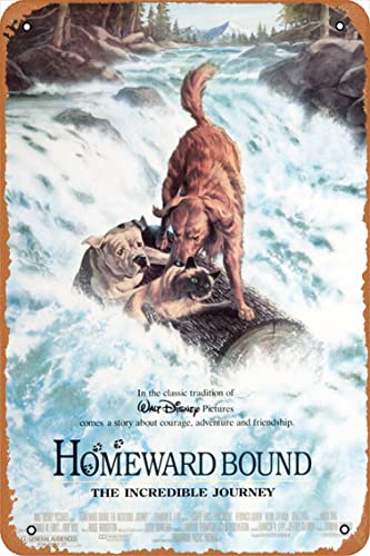 Homeward Bound: The Incredible Journey 1993 Vintage Metal Tin Sign 12 x 8 Inches Poster Movie Poster