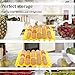 6 Pack Plastic Egg Trays, Each Holds 30 Eggs(#1) for Home Chicken Farmers, Stackable Egg Cartons Hold Multiple Eggs, Great for Storing, Sorting, and Shipping Eggs, Stackable and Reusable (yellow)