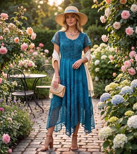 Image of Sakkas Marigold Embroidered Fairy Dress