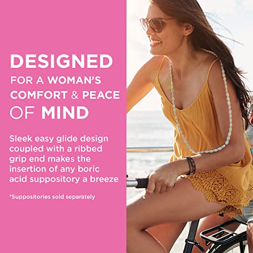 Boricap Boric Acid Vaginal Suppository Applicators, 7 Applicators - Hygienic Solution For Easy Glide Applicator Insertion - Washable And Reusable #TOP2