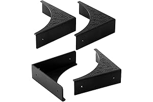 Antique Black Corner Protectors for Furniture and Table Edges – Set of 4