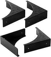 Vista 8 de Protector de esquina de metal, 4 piezas de parachoques de esquina de muebles de gabinete de borde antiguo, protectores de esquina de mesa, cubre