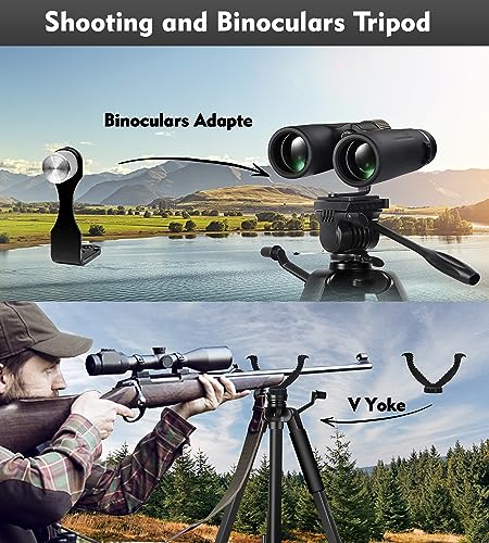 Trépied jumelles stable et réglable pour observation nature et chasse - 4