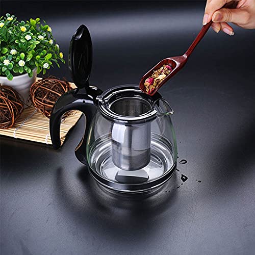 ZZLLFF Conjunto de té de té de Flor de Gran Capacidad Base Transparente de Vidrio Copa de hervidor de hervidor de la… - Imagen 4