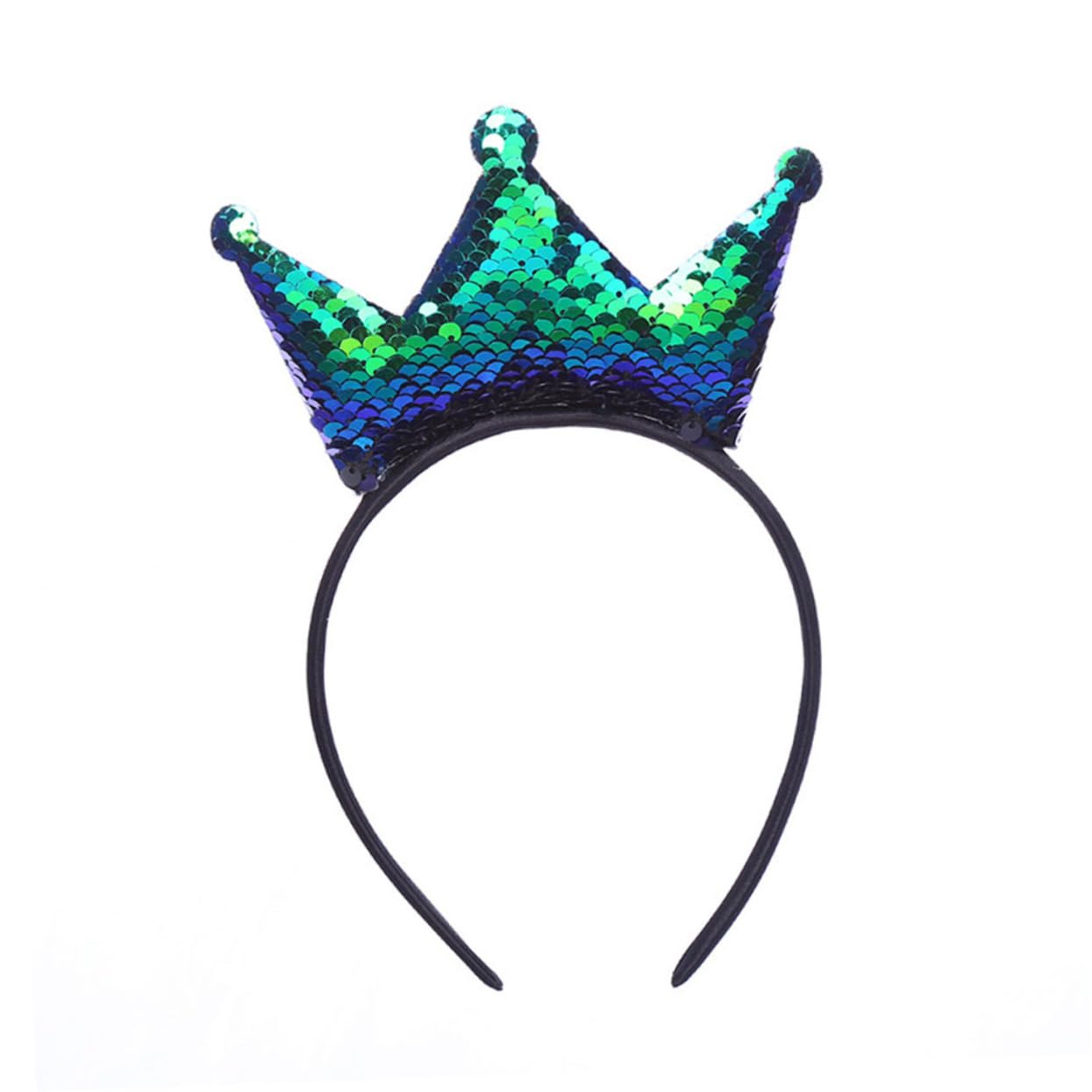 FRCOLOR 15 Piezas diadema con lazo diademas de aro de pelo de lentejuelas encantadora Accesorios para el cabello con brillo aro de pelo de lentejuelas