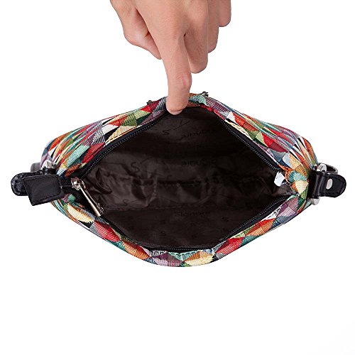 Image of Signare Tapestry Crossbody Bag Sling Shoulder Purse for Women