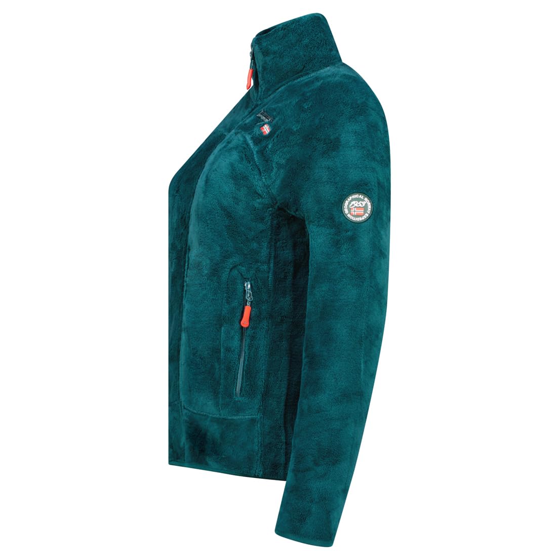Geographical Norway - Polaire pour femme UPALINE - Couleur verte, taille XL, Vert foncé, XL