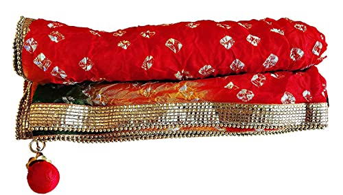 Rajasthani Traditional Multicolored Bandhej Dupatta For Women & Girls4