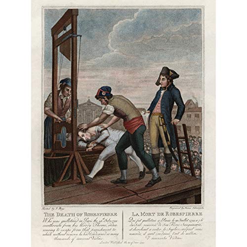 Execution Robespierre Guillotine French Revolution Unframed Wall Art Print Poster Home Decor Premium