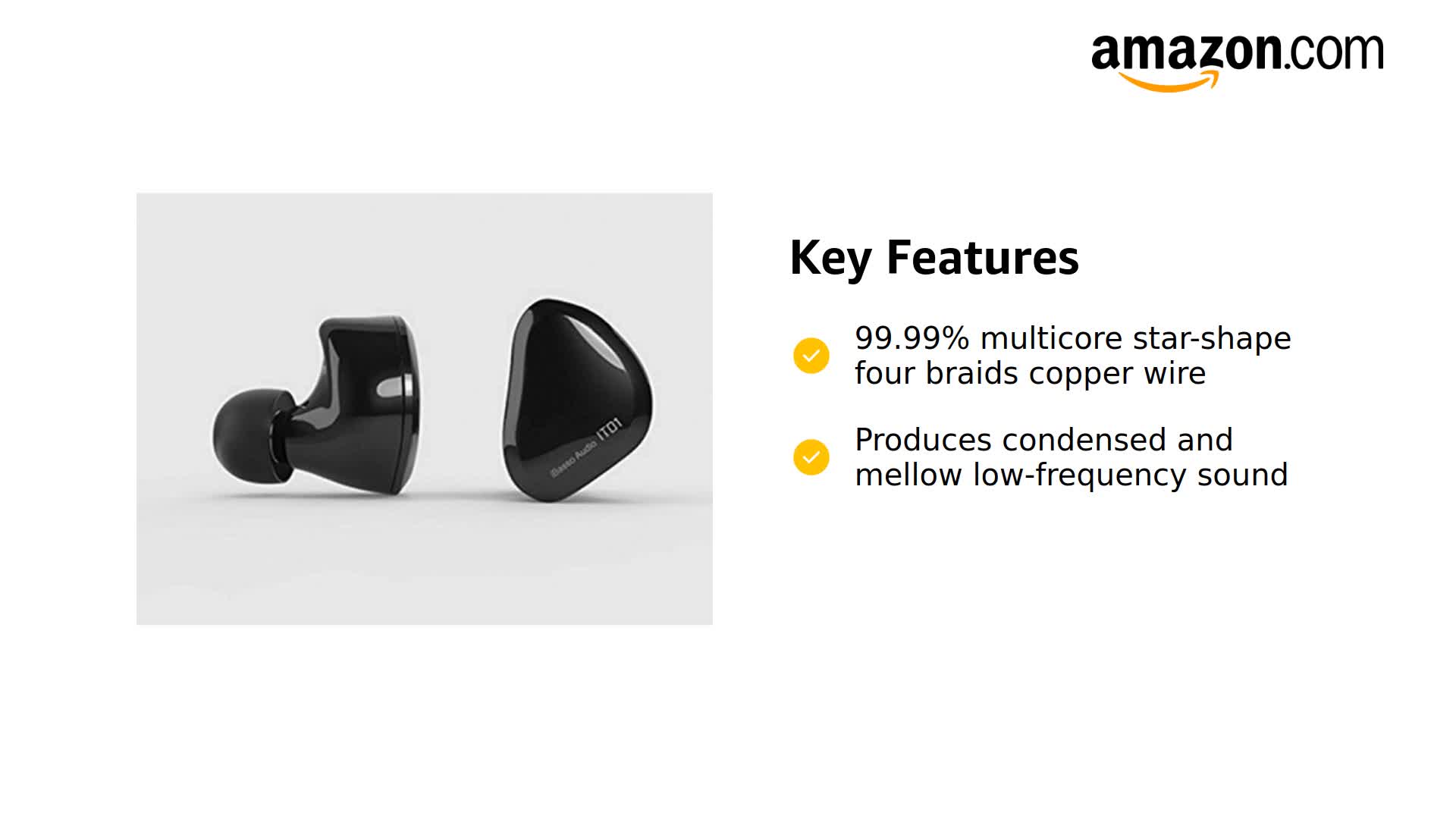 Amazon.com: iBasso IT01 Dynamic Driver Audiophile MMCX Detachable