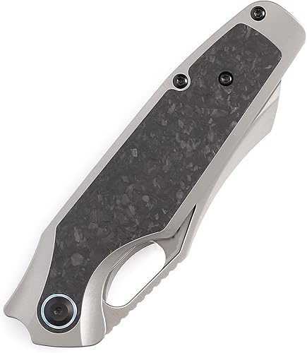 Miniatura 2 de KANSEPT Tuckamore K1052A1 - Cuchillos de bolsillo plegables de 8.12 pulgadas con material satinado CPM 20CV de 3.54 pulgadas y mango de fibra de