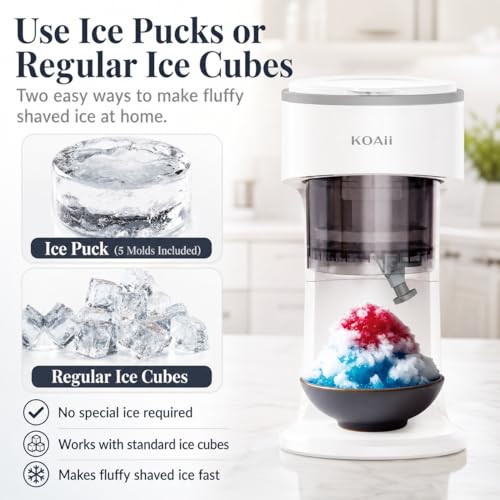 KOAii Snow Cone Machine, Electric Shaved Ice Maker for Home & Parties by KOAII - Used condition - Image 5