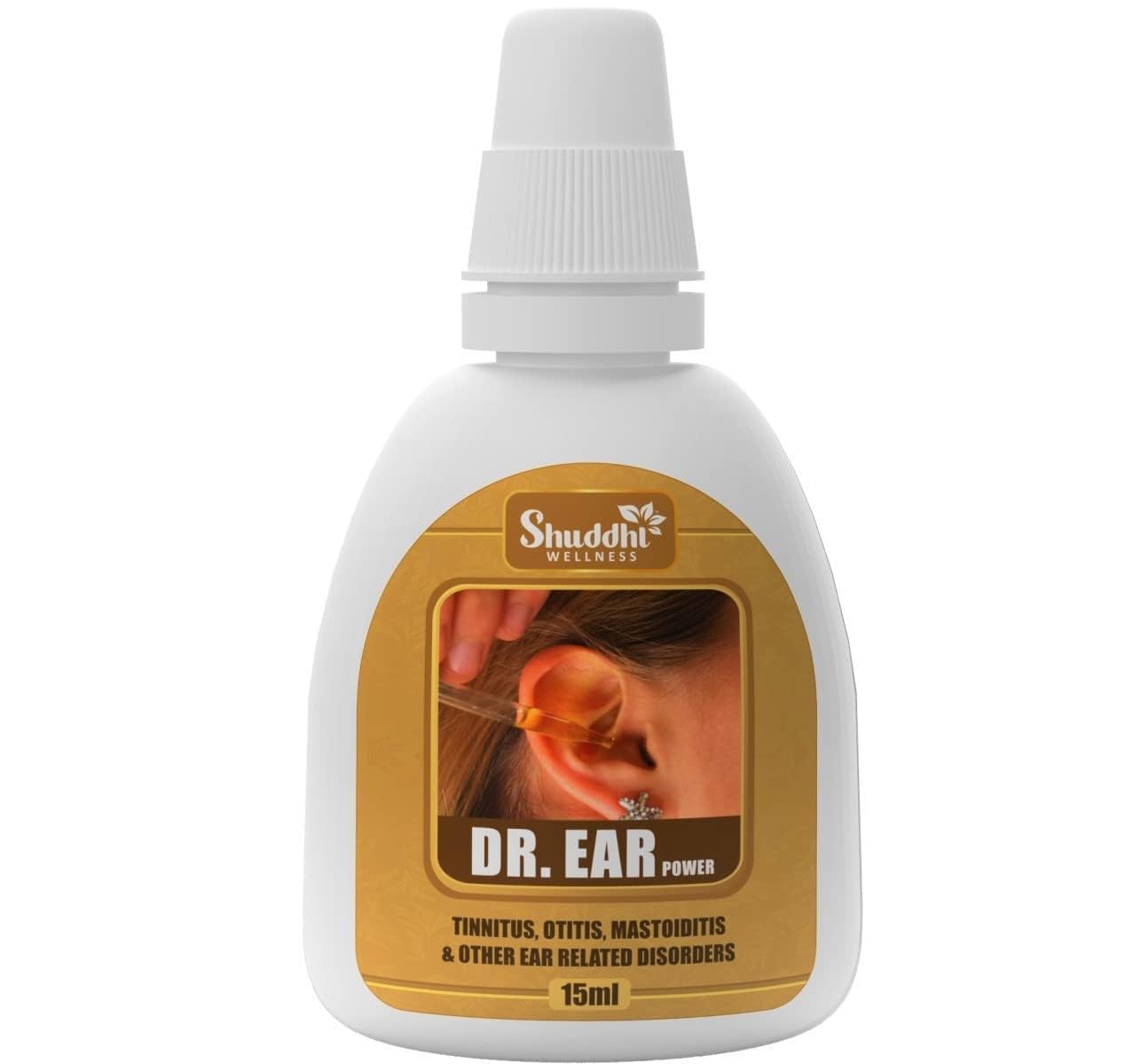 Shuddhi Wellness Dr. Ear Oil/Drops Antifungal And Antibacterial Ear Oil Natural Ingredients