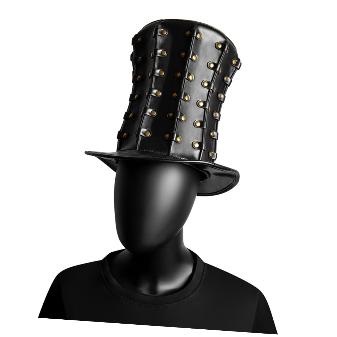 PRETYZOOM Sombrero de Copa Estilo Punk Remaches Tocado para Fiestas de Halloween Accesorios de Gorra de Jazz para Caballeros Sombrero de Caballero para Eventos de Cubierta