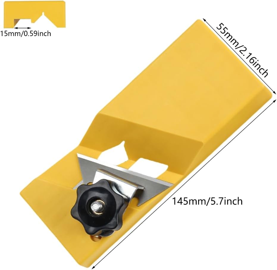 45 Degree Drywall Edge Trimmer Professional Gypsum Board Hand Plane Woodworking Chamfer Tool for Plasterboard Edge Trimming and Beveling