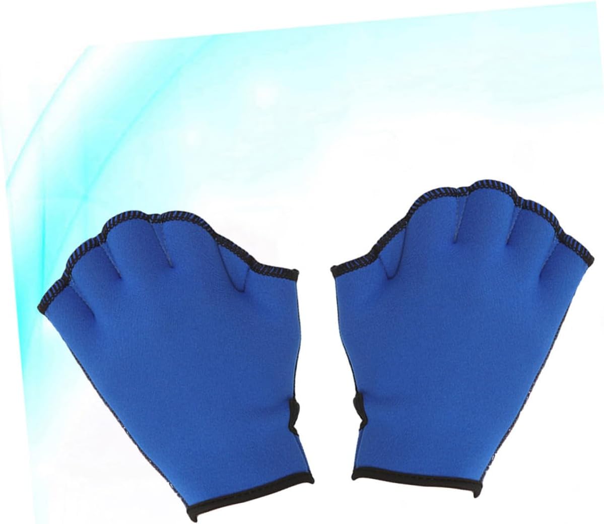 UPKOCH Webbed Swim Gloves for Swimming Men and Women, Blue Size L Aquatic Paddle Training Gloves with Sturdy Material for Pool and Open Water Use