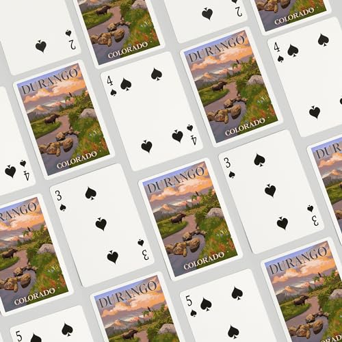 Lantern Press Durango, Colorado, Naipes Póker 52 cartas miniatura 4