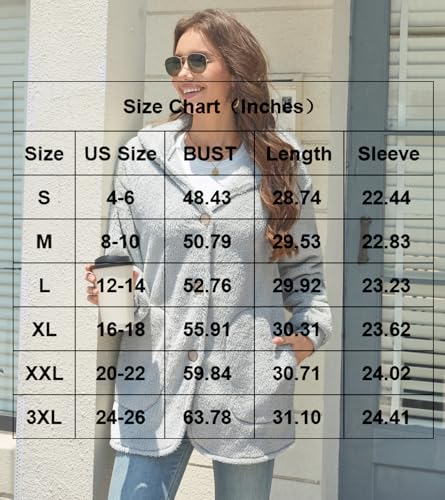 Bestbee Warm Fleece Jackets for Women, Fuzzy Hooded Casual Coats Lidies 2025 Cardigan Sweaters Outerwear with Pockets 5